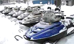 Snowmobile or Snow Machine Rentals at Randys Rentals on Mille Lacs Lake