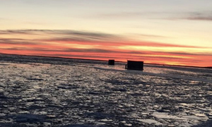 Ice Fishing - Fish House Rentals at Randys Rentals on Mille Lacs Lake