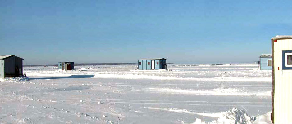 Ice Fishing Fish House Rentals at Randys Rentals on Mille Lacs Lake