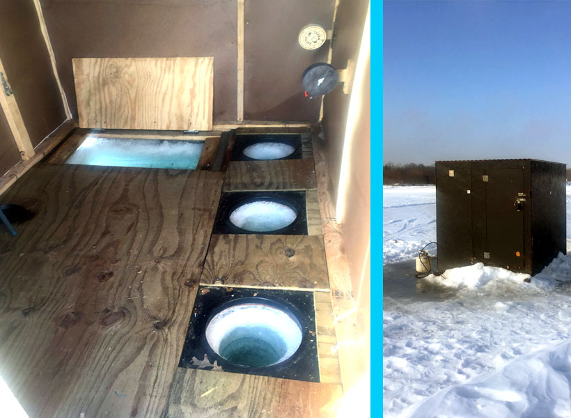 Ice Fishing - Fish House Rentals at Randy's Rentals on Mille Lacs